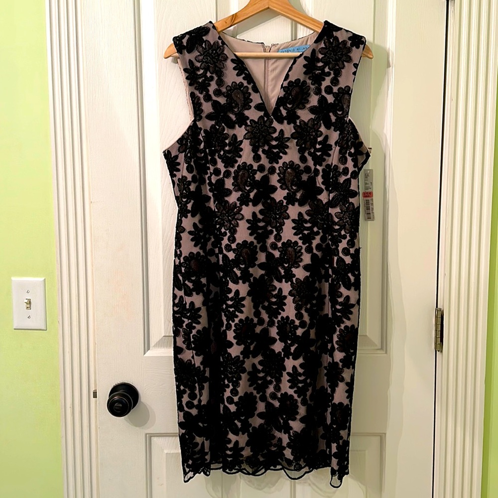 NWT Antonio Melani Jodie Black Dress Size 10